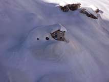 rifugio Agostini sepolto dalla neve