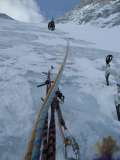 Un tiro di corda sulla nord della Presanella