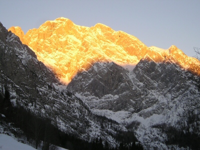 Monte Coglians al tramonto