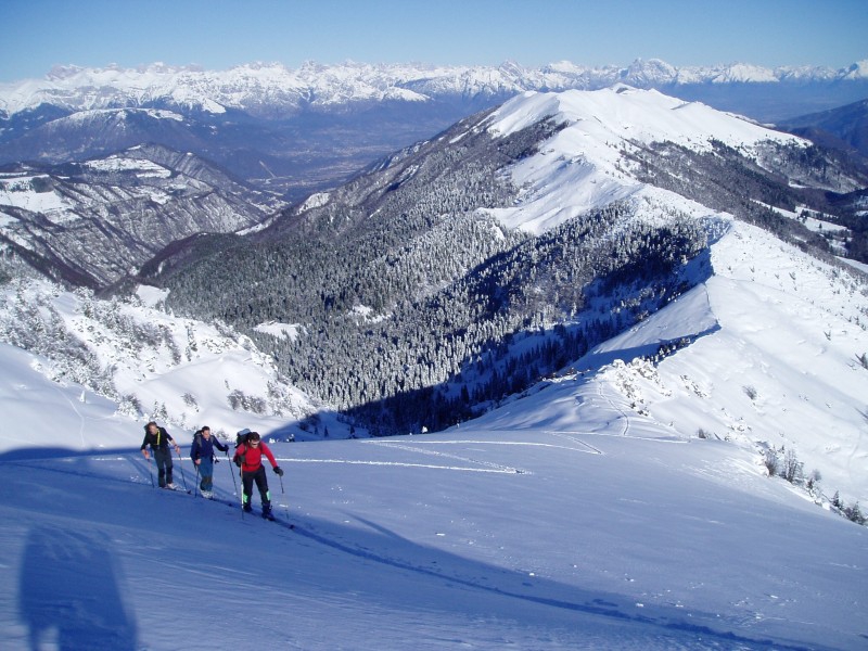 Cresta del Solaroi dall'Osservatorio, cima Grappa, 31 Dicembre 2004