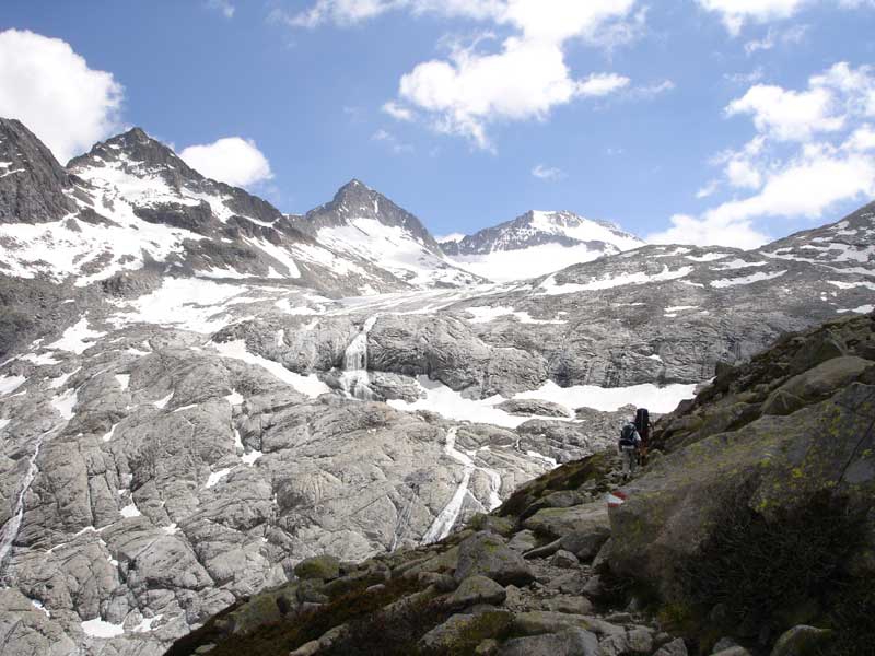 Verso in ghiacciaio del Mandrone