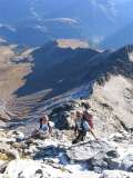 verso la cima del pizzo quadro