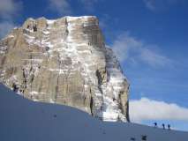 Croda dei Toni, durante la salita al Popera, 30 Aprile 2005