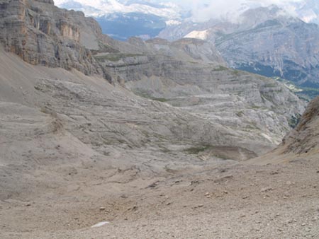 Dieci anni dopo....Lago di Conturines (secco) e Busc d'la Stu