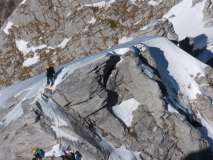 Verso la cima della Pania Secca