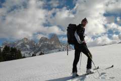 Pale di San Martino dalla salita verso il Piccolo Colbricon