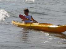 michele sul kayak