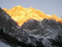 Monte Coglians al tramonto