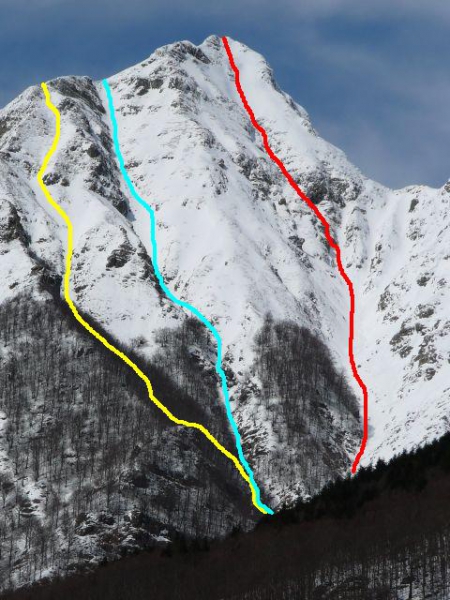 mt. Rondinaio S-E , vie
