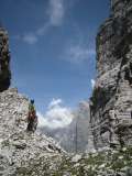 La forcella tra la Cima dei Tre e la Cima delle Nevere