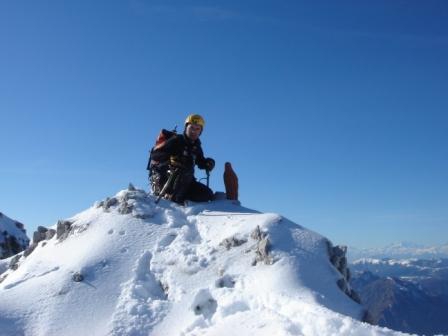 Cermenati poco prima di scendere dal Bobbio
