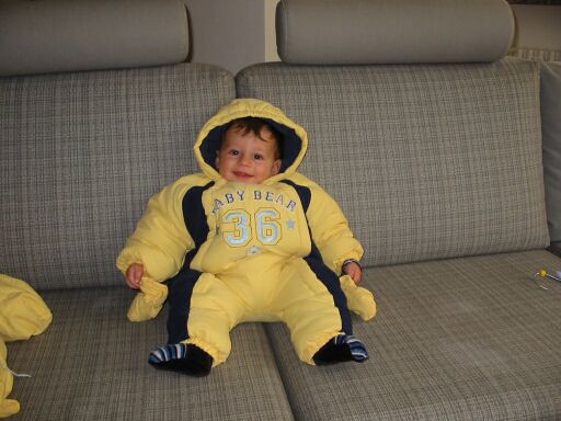 Davide in bear suit
