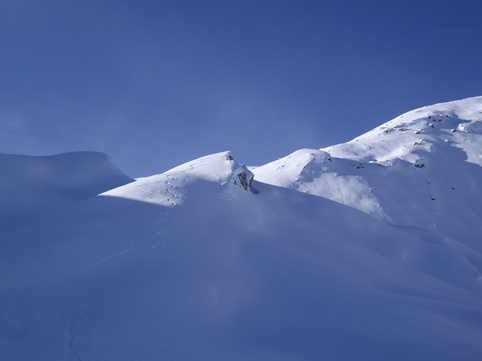 Monte Bardan tracce di salita e discesa